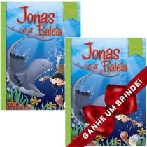 Combo 2 Livros Histórias Bíblicas Favoritas:Jonas e a Baleia Ilustrada Infantil SBN Crianças Infantil Evangélico Filhos Meninos Bebê Cristão Famíl