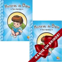 Combo 2 Livros Histórias da Bíblia...Meninos Ilustrada Infantil SBN Crianças Infantil Evangélico Filhos Meninos Bebê Cristão Família Gospel Igreja