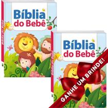 Combo 2 Livros Maravilhas da Bíblia: Bíblia do Bebê Ilustrado Infantil SBN Crianças Infantil Evangélico Filhos Meninos Bebê Cristão Família Gospel - Presente Aniversário História Bíblica Barato