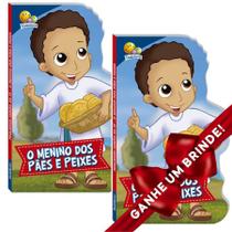 Combo 2 Livros Pequenos Heróis da Fé: Menino dos pães e peixes Ilustrado Infantil SBN Crianças Infantil Evangélico Filhos Meninos Bebê Cristão Fam