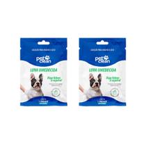 Combo 2 Luvas Umedecida Higienizadora para Cachorro Cães e Gatos - Limpeza Rápida e Prática