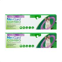 Combo 2 NexGard Combo Gatos 0,8Kg a 2,5Kg - 1 Aplicador 0,3ml Combo 2 NexGard Combo Gatos 0,8Kg a 2,5Kg - 1 Aplicador 0,3ml