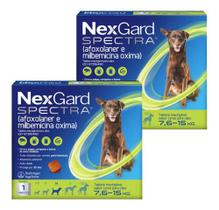 Combo 2 Nexgard Spectra 7,6 A 15kg 1 Comprimido