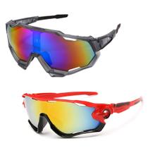 Combo 2 Óculos Leves Corrida Ciclismo Mtb Proteção Uv 400