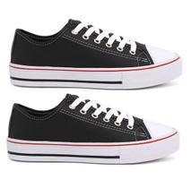 Combo 2 Pares Tênis Feminino Casual All One Star Sapatênis