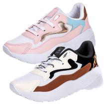 Combo 2 Pares Tênis Feminino Chunky Dad Sneaker Buffalo Vili
