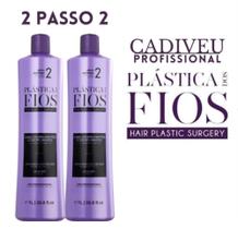 Combo 2 Passo 2 Cadiveu Plástica dos Fios Selagem Térmica - 2x1 Litro