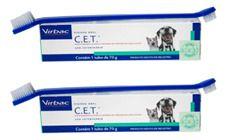 Combo 2 Pasta Dental Virbac Enzimática CET para Cães e Gatos - 70 g