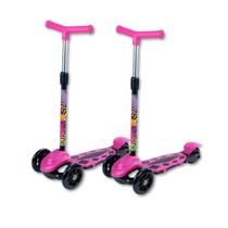 Combo 2 Patinetes Infantil 3 Rodas Altura Ajustável com Freio Menina Combo 2 Patinetes Infantil 3 Rodas Altura Ajustável com Freio Menina