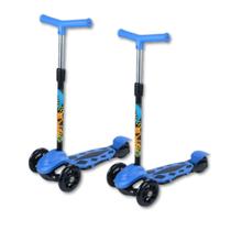 Combo 2 Patinetes Infantil 3 Rodas Altura Ajustável com Freio Menino Combo 2 Patinetes Infantil 3 Rodas Altura Ajustável com Freio Menino