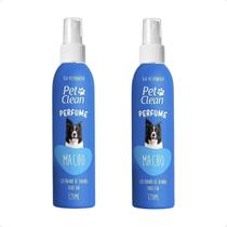 Combo 2 Perfume Pet Clean Cães e Gatos Machos - 120ml