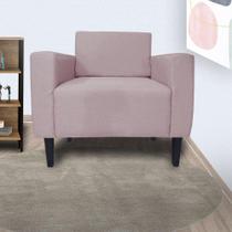 Combo 2 Poltronas Estofadas Para Consultório Leticia Slim Suede Rose - LM DECOR Combo 2 Poltronas Estofadas Para Consultório Leticia Slim Suede Rose - LM DECOR