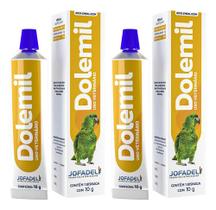 Combo 2 Pomadas Dolemil Jofadel Para Pássaros - 10 G Combo 2 Pomadas Dolemil Jofadel Para Pássaros - 10 G