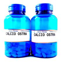 Combo 2 potes de Cálcio De Ostras Vitamina D 120 Cápsulas