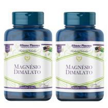 Combo 2 Potes De Magnésio Dimalato 500 Mg 60 Cápsulas