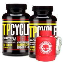 Combo 2 potes de TPCYCLE 30 tabletes + Chaveiro Porta Whey - NovoTest. odrol Cycle