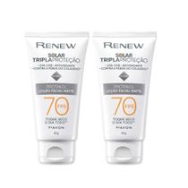Combo 2 Protetor Solar Renew Fps 70 Avon Rosto Facial Bloqueador Sol uso diário Combo 2 Protetor Solar Renew Fps 70 Avon Rosto Facial Bloqueador Sol uso diário