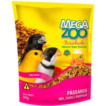 Combo 2 Ração Megazoo Farinhada Mel, Ovos e Própolis para Pássaros - 300 g Combo 2 Ração Megazoo Farinhada Mel, Ovos e Própolis para Pássaros - 300 g