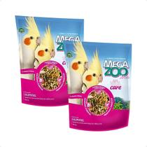Combo 2 Ração Megazoo Mix Super Premium Calopsitas - 300g