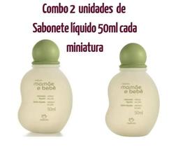 Combo 2 Sabonete Líquido Mamãe e Bebê 50ml Combo 2 Sabonete Líquido Mamãe e Bebê 50ml