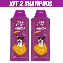 Combo 2 Shampoo e Condicionador Pet Clean 1,4L para Cães e Gatos