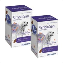 Combo 2 Simbiosan Intestine Health Nutrasyn Suplemento para Cães - 16 Tabletes Combo 2 Simbiosan Intestine Health Nutrasyn Suplemento para Cães - 16 Tabletes