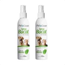 Combo 2 Spray Bucal Pet Clean Menta - 120ml