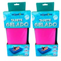 Combo 2 Tapete Gelado Mypetone 50x65 Tamanho Médio para Cães - Rosa Combo 2 Tapete Gelado Mypetone 50x65 Tamanho Médio para Cães - Rosa