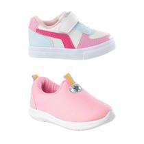 Combo 2 Tênis Baby Infantil Feminino Menina Funfy Combo 2 Tênis Baby Infantil Feminino Menina Funfy