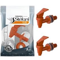 Combo 2 Torneiras Para Filtro De Barro Marrom Stefani Marrom