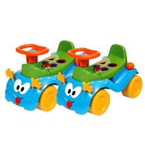 Combo 2 Totokinhas Motoca Triciclo Infantil Peças Geométricas Buzina Didático - Cardoso Toys