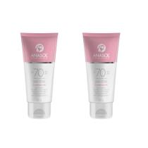 Combo 2 un protetor solar facial clareador anasol fps 70 vegano