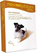 Combo 2 unidades Antipulgas Revolution Cães 5 a 10 kg - 12% 0,5 ml 60 mg