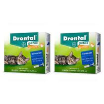 Combo 2 Unidades Drontal Spot On 0,70ml para Gatos 2,5 a 5 kg - Bayer