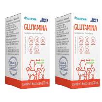 Combo 2 Unidades Glutamina Nutrisana 120 ml suplemento Cães e Gatos - Mundo Animal