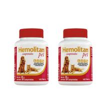 Combo 2 unidades Hemolitan Pet Suplemento Vetnil - 30 Comprimidos
