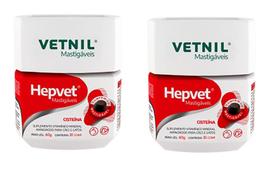 Combo 2 Unidades Hepvet Mastigaveis 30 Comp Cães e Gatos