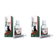 Combo 2 unidades Hepvet Suspensao Suplemento Vetnil - 60 ml Combo 2 unidades Hepvet Suspensao Suplemento Vetnil - 60 ml