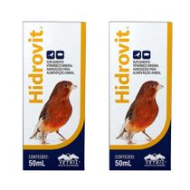 Combo 2 Unidades Hidrovit 50 ml suplemento aves outros - Vetnil