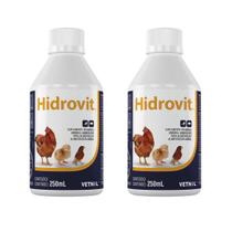 Combo 2 unidades Hidrovit Suplemento Vetnil para Aves - 250 ml Combo 2 unidades Hidrovit Suplemento Vetnil para Aves - 250 ml