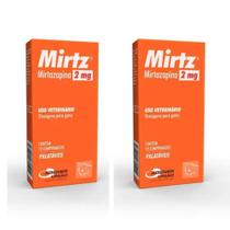 Combo 2 Unidades Mirtz 2Mg Gatos 12 comprimidos - Agener União
