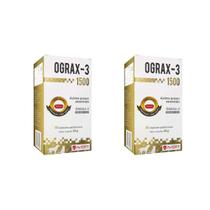 Combo 2 Unidades Ograx-3 1500mg 30 Capsulas Cães e Gatos Avert