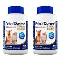 Combo 2 unidades Pelo e Derme 1500 mg - 60 comprimidos