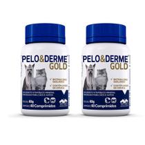 Combo 2 unidades Pelo e Derme Gold Suplemento Vetnil - 60 comprimidos