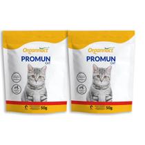 Combo 2 Unidades Promun Cat Pó 50 g suplemento Gatos - Organnact