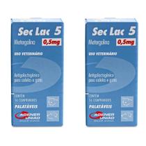 Combo 2 unidades Sec Lac 5 Antigalactogênico 0,5mg - 16 comprimidos Combo 2 unidades Sec Lac 5 Antigalactogênico 0,5mg - 16 comprimidos