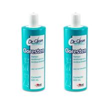 Combo 2 unidades Shampoo Antibacteriano Agener União Dr.Clean Cloresten - 500 ml