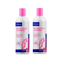 Combo 2 unidades Shampoo Virbac Episoothe para Peles Sensíveis e Irritadas - 500 ml