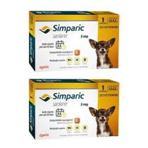 Combo 2 unidades Simparic 1,3 a 2,5 kg 5 mg comp avulso