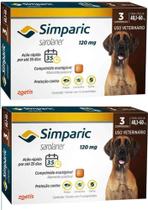 Combo 2 unidades Simparic 40,1 a 60 kg 120 mg cx 3 comp